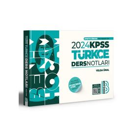 Benim Hocam Yayınları 2024 KPSS Türkçe Video Ders Notları Türkçe