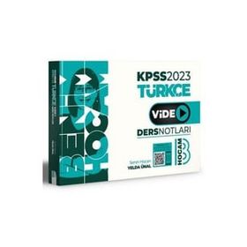 Benim Hocam Yayınları 2024 KPSS Türkçe Video Ders Notları Türkçe
