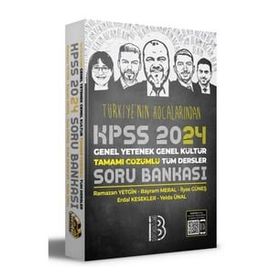Benim Hocam Yayınları - 2024 KPSS Türkiye'nin Hocalarından Tüm Dersler Tamamı Çözümlü Soru Bankası