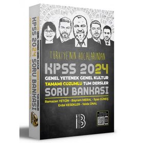 Benim Hocam Yayınları - 2024 KPSS Türkiye'nin Hocalarından Tüm Dersler Tamamı Çözümlü Soru Bankası