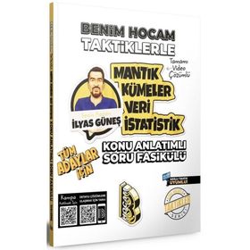 Benim Hocam Yayınları - 2024 Tüm Adaylar İçin Taktiklerle Mantık Kümeler Veri İstatistik Konu Anlatımlı Soru Fasikülü