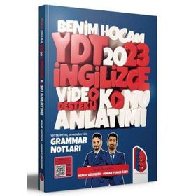 Benim Hocam Yayınları - 2024 YDT İngilizce Grammar Ders Notları