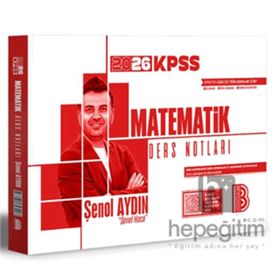 Benim Hocam Yayınları 2026 KPSS Matematik Ders Notları