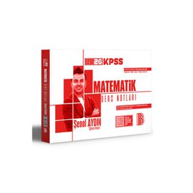 Benim Hocam Yayınları 2026 KPSS Matematik Ders Notları