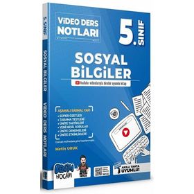 Benim Hocam Yayınları 5. Sınıf Sosyal Bilgiler Video Ders Notları