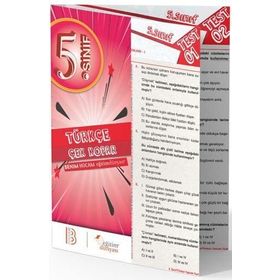 Benim Hocam Yayınları 5. Sınıf Türkçe Çek Kopar Yaprak Test
