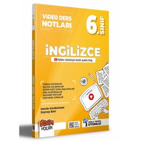 Benim Hocam Yayınları 6. Sınıf İngilizce Video Ders Notları