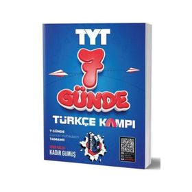 Benim Hocam Yayınları 7 Günde TYT Türkçe Kamp Defteri
