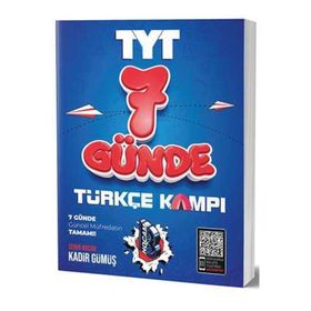 Benim Hocam Yayınları 7 Günde TYT Türkçe Kamp Defteri
