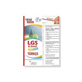 Benim Hocam Yayınları 8. Sınıf Türkçe Çek Kopar Yaprak Test