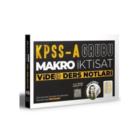 Benim Hocam Yayınları KPSS A Grubu Makro İktisat Video Ders Notları Bankası