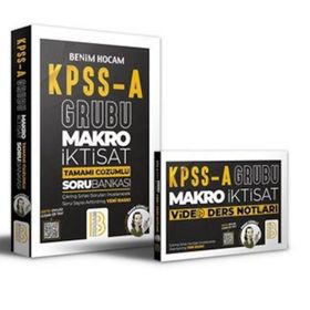 Benim Hocam Yayınları KPSS A Grubu Makro İktisat Video Ders Notları Bankası