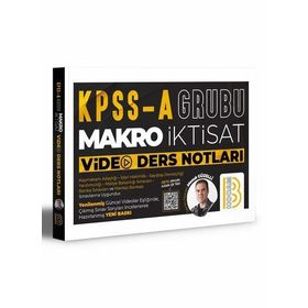 Benim Hocam Yayınları KPSS A Grubu Makro İktisat Video Ders Notları Bankası