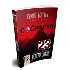 Benim Hocam Yayınları KPSS Coğrafya Tamamı Çözümlü 23 Deneme Sınavı