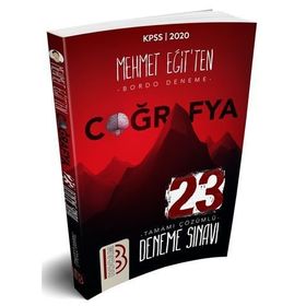 Benim Hocam Yayınları KPSS Coğrafya Tamamı Çözümlü 23 Deneme Sınavı