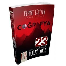 Benim Hocam Yayınları KPSS Coğrafya Tamamı Çözümlü 23 Deneme Sınavı