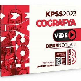Benim Hocam Yayınları KPSS Coğrafya Video Ders Notları 2023