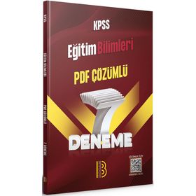 Benim Hocam Yayınları KPSS Eğitim Bilimleri PDF Çözümlü 7 Deneme