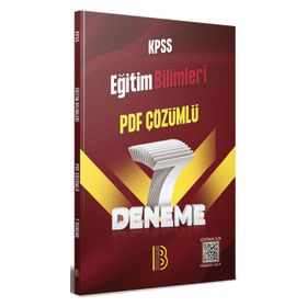 Benim Hocam Yayınları KPSS Eğitim Bilimleri PDF Çözümlü 7 Deneme