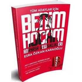 Benim Hocam Yayınları Tüm Adaylar İçin Anayasa Değişiklikleri