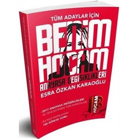 Benim Hocam Yayınları Tüm Adaylar İçin Anayasa Değişiklikleri