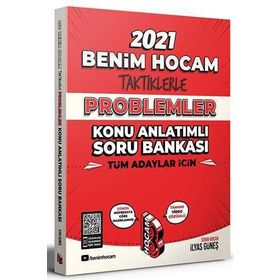 Benim Hocam Yayınları Tüm Adaylar İçin Taktiklerle Problemler Konu Anlatımlı Soru Bankası