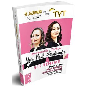 Benim Hocam Yayınları TYT 3 Adımda Matematik Türkçe Beşli Deneme 2. Adım