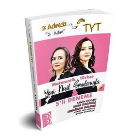 Benim Hocam Yayınları TYT 3 Adımda Matematik Türkçe Beşli Deneme 2. Adım