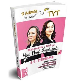 Benim Hocam Yayınları TYT 3 Adımda Matematik Türkçe Beşli Deneme 2. Adım