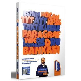 Benim Hocam Yayınları - TYT AYT KPSS Taktiklerle Paragraf Tamamı Video Çözümlü Soru Bankası