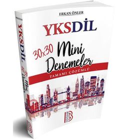 Benim Hocam Yayınları YKSDİL 30x30 Tamamı Çözümlü Mini Denemeler
