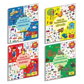 Benim İlk Yapıştırmalarım Seti 4 Kitap Takım - Teleskop Popüler Bilim Yayınları