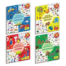 Benim İlk Yapıştırmalarım Seti 4 Kitap Takım - Teleskop Popüler Bilim Yayınları
