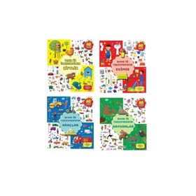 Benim İlk Yapıştırmalarım Seti 4 Kitap Takım - Teleskop Popüler Bilim Yayınları