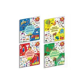 Benim İlk Yapıştırmalarım Seti 4 Kitap Takım - Teleskop Popüler Bilim Yayınları