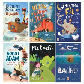 Benim Zürafam Uçabilir + Uzaya Giden Tren + Çantamdan Fil Çıktı + Nohut Adam + Melodi + Balino - 6 Kitap Set - Mert Arık - Anıl Basılı