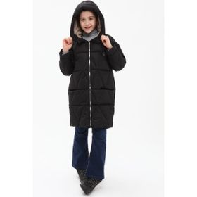 Benitto Kids 22BNT51251 Siyah Kız Çocuk Kaban