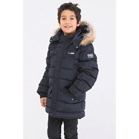 Benitto Kids 51246 Lacivert Kürklü Erkek Çocuk Şişme Mont