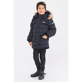 Benitto Kids 51246 Lacivert Kürklü Erkek Çocuk Şişme Mont