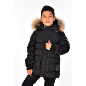 Benitto Kids 51254 Lacivert Kürklü Erkek Çocuk Mont