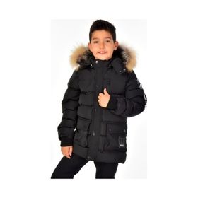 Benitto Kids 51254 Lacivert Kürklü Erkek Çocuk Mont