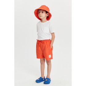 Benitto Kids 7005 - 62L-Turuncu Düz Erkek Çocuk Deniz Şortu