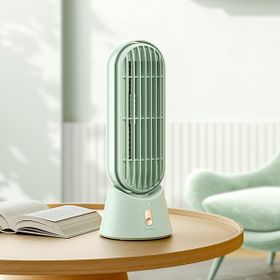 Benks Ace Tower F25 Yeşil Taşınabilir Şarjlı LED Işık Göstergeli Masaüstü Soğutucu Fan