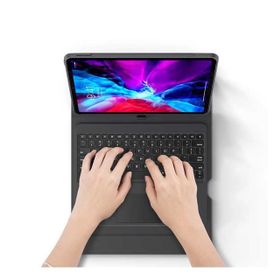 Benks Apple İpad Pro 12.9 2020 Multifunctional Kablosuz Klavyeli Kılıf