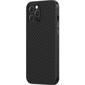 Benks Apple iPhone 12 Pro Max Magsafe Özellikli Karbon Fiber Hybrid Kevlar Kapak Kılıf