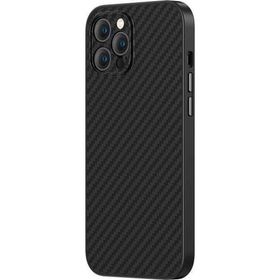 Benks Apple iPhone 12 Pro Max Magsafe Özellikli Karbon Fiber Hybrid Kevlar Kapak Kılıf