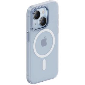 Benks Apple iPhone 14 Plus Sararmayan Wireless Şarj Destekli Yeni Seri Magnetik Haze Kapak Mavi Kılıf