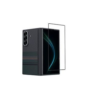 Benks Armorair Aurora Karbon Kevlar Galaxy Z Fold 7 Yeşil Telefon Kılıfı Ekran Koruyucu Set