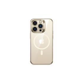 Benks iPhone 14 Pro Max Uyumlu Magsafe Özellikli Cam Yüzey Ekran Koruyuculu Electroplated Kapak Kılıf