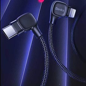 Benks M15 MFI Dual Right-Angle Fast Charging Cable
